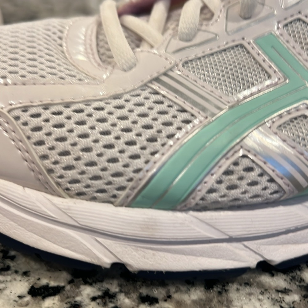 ASICS Gel 1130 women’s 9.5 white & Malachite green running lace up sneakers - Picture 11 of 13